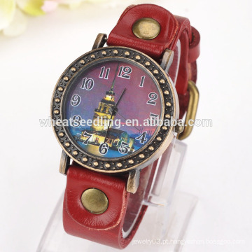 2015 Hot Sales Vintage couro de design Quartz Watch Company